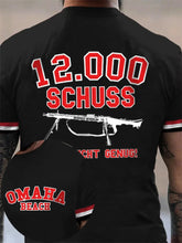 MG42 Maschinen gewehr bedrucktes Kurzarm-T-Shirt für Männer zartstils